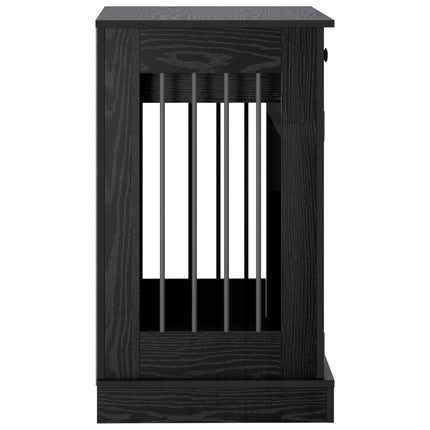 Hundekasse møbel Sort eg 90 x 47,5 x 80 cm Konstrueret træ