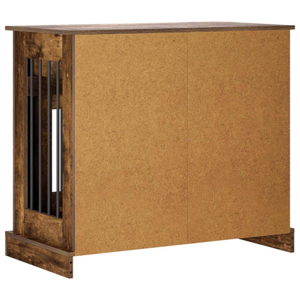 Hundekasse møbel Røget eg 90 x 47,5 x 80 cm Konstrueret træ