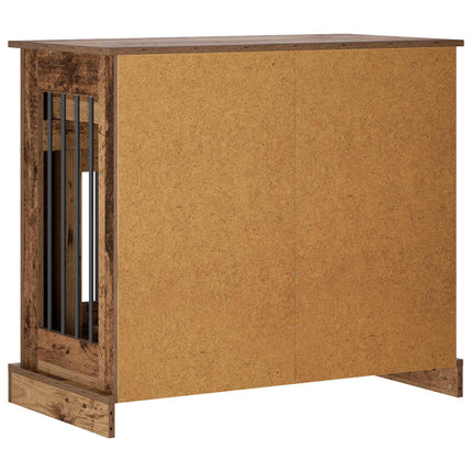 Hundekasse møbel Gammelt træ 90 x 47,5 x 80 cm Konstrueret træ