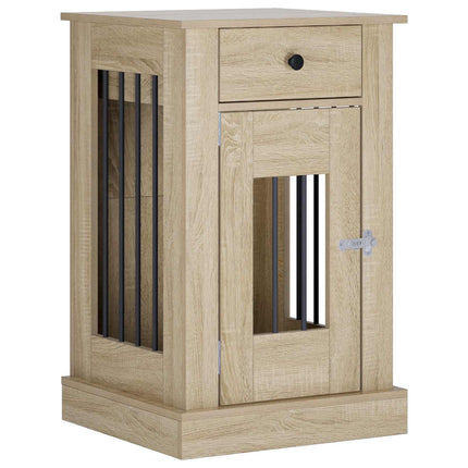 Hundekasse møbel Sonoma-eg 50 x 47,5 x 80 cm Konstrueret træ