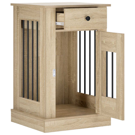 Hundekasse møbel Sonoma-eg 50 x 47,5 x 80 cm Konstrueret træ