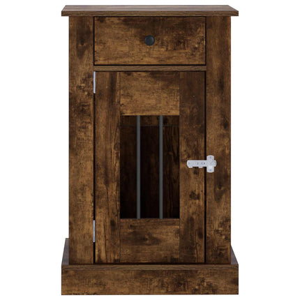Hundekasse møbel Røget eg 50 x 47,5 x 80 cm Konstrueret træ