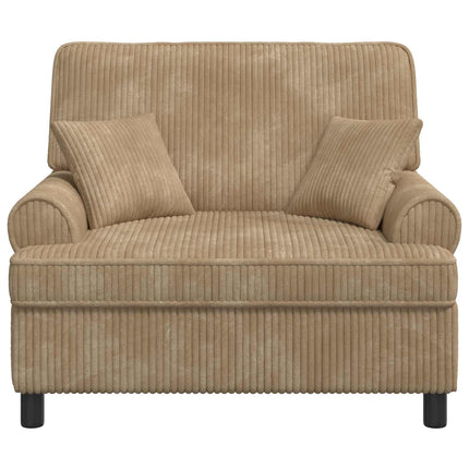 XXL-lænestol med hynder Beige 1,5 Linjer Stof