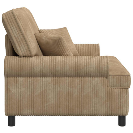 XXL-lænestol med hynder Beige 1,5 Linjer Stof
