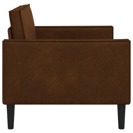 XXL lænestol Brun Faux Suede Læder