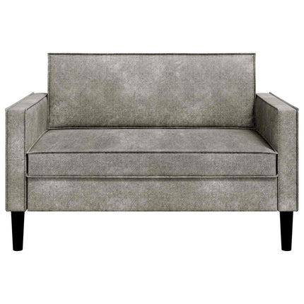 XXL lænestol Lysegrå Faux Suede Læder