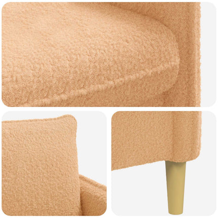 XXL lænestol Beige Bouclé