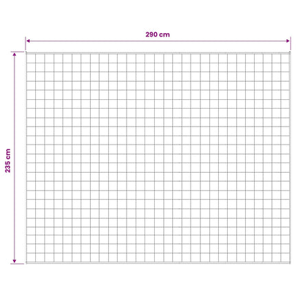 Vægtet tæppe Hvid 235 x 290 cm 15 kg 100% Bomuld 205T