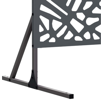 Privatlivsskærm 100 x 50 x 180 cm Stål Antracit