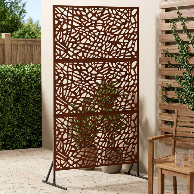 Privatlivsskærm 100 x 50 x 180 cm Cortenstål Rusten