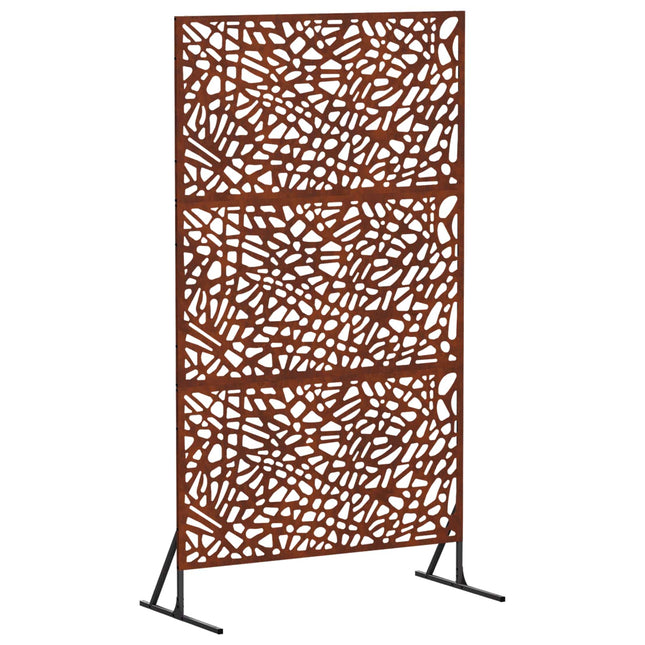 Privatlivsskærm 100 x 50 x 180 cm Cortenstål Rusten