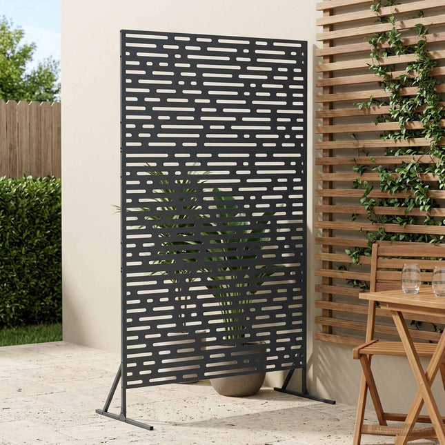Privatlivsskærm 100 x 50 x 180 cm Stål Antracit