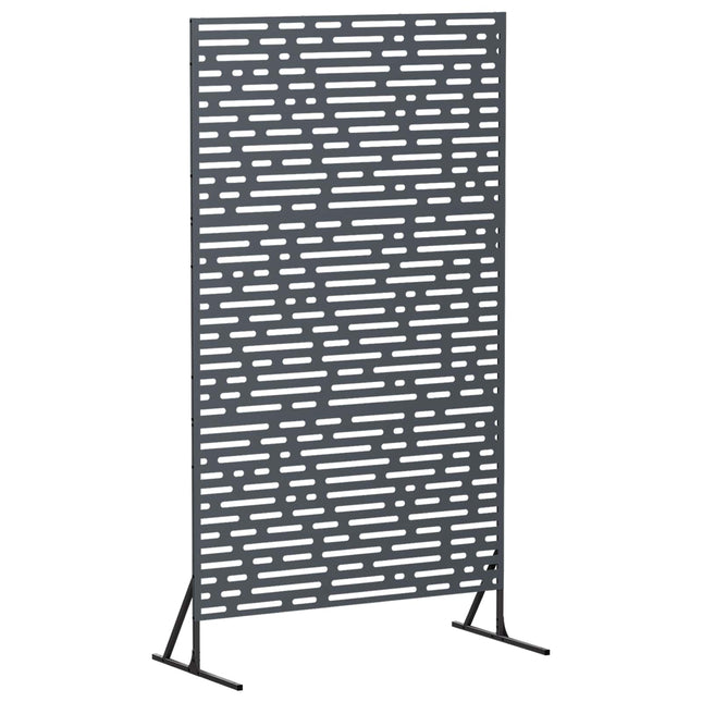 Privatlivsskærm 100 x 50 x 180 cm Stål Antracit