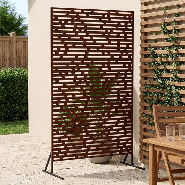 Privatlivsskærm 100 x 50 x 180 cm Cortenstål Rusten