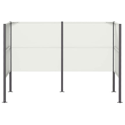 Skjuler til affaldsbeholder 167 x 85 x 113 cm Stål Hvid
