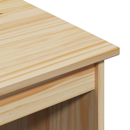 Skrivebord og rullevognsæt MOSS 2 pcs Brun