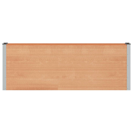 Højbed Brun 200 x 30 x 72 cm WPC og Aluminium
