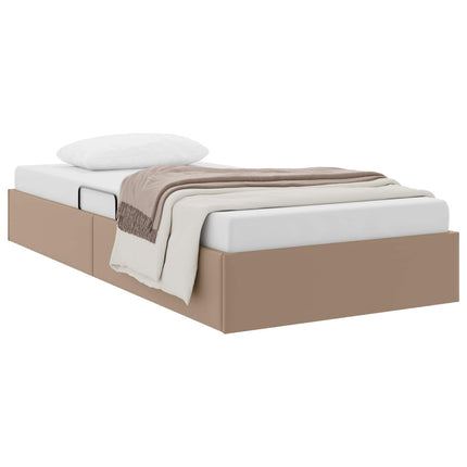 Ottoman Sengestel Cappuccino 90 x 190 cm Faux læder