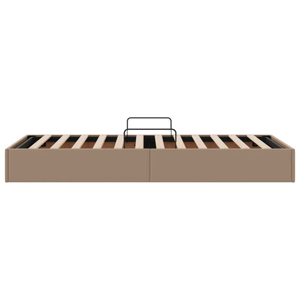 Ottoman Sengestel Cappuccino 90 x 200 cm Faux læder