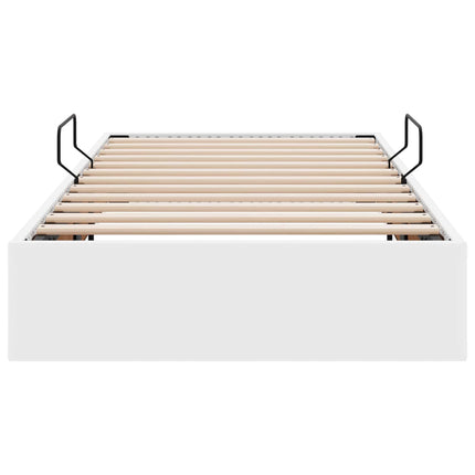 Ottoman Sengestel Ren Hvid 100 x 200 cm Faux læder