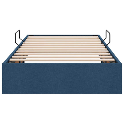 Ottoman Sengestel med opbevaring Blå 90 x 200 cm Stof