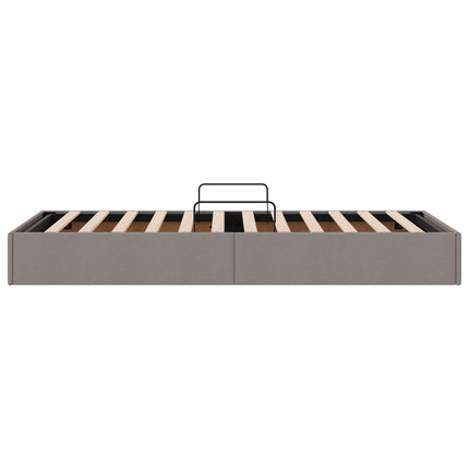 Ottoman Sengestel med opbevaring Gråbrun 100 x 200 cm Stof