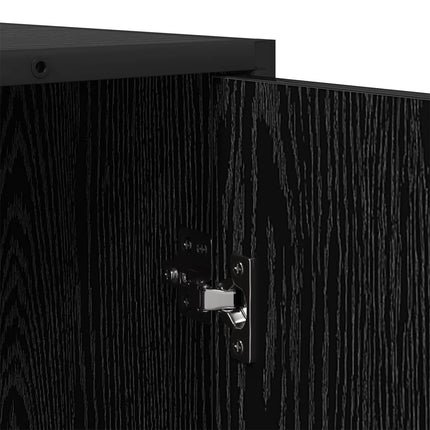 Sideboard Sort eg 92 x 35 x 76 cm Konstrueret træ
