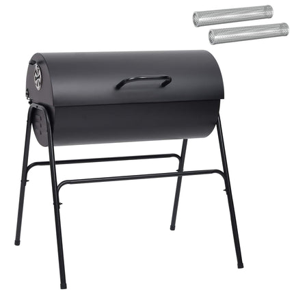 Udendørs grill 3 stk. 80 x 73 x 90 cm Metal Sort