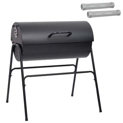 Tøndegrill med 2 madlavningsriste 3 stk. 80 x 73 x 90 cm Metal