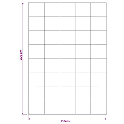 Dyne- og puddesæt 2 pcs 137x200 cm Sommer 140 GSM Uld Hvid