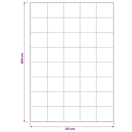 Dyne- og puddesæt 2 stk. 137x200 cm 4 årstider 350 GSM Uld Hvid