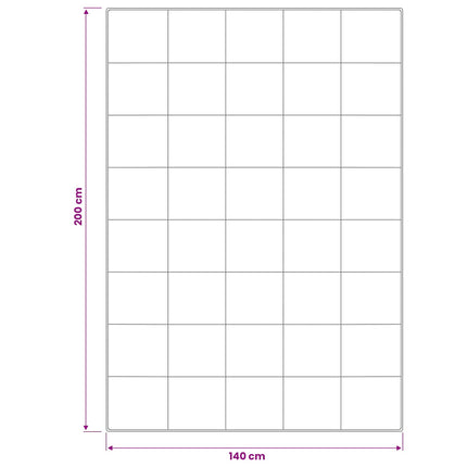 Dyne- og puddesæt 2 stk. 140x200 cm Vinter 450 GSM Uld Hvid