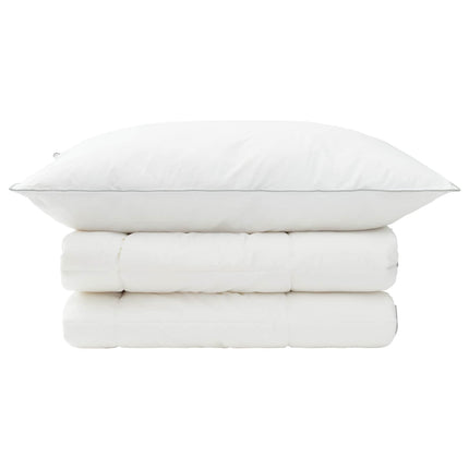 Dyne- og puddesæt 2 stk. 155x200 cm Vinter 450 GSM Uld Hvid