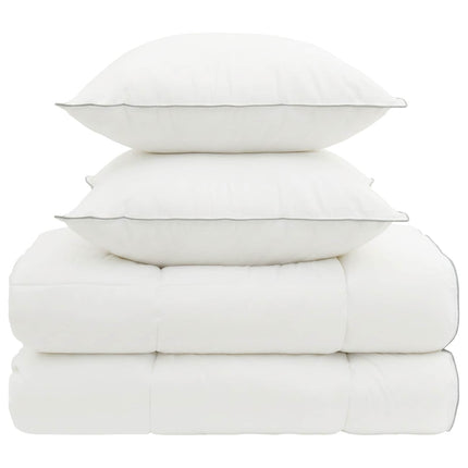 Dyne- og puddesæt 3 stk. 200x200 cm 4 årstider 140+220 GSM Uld