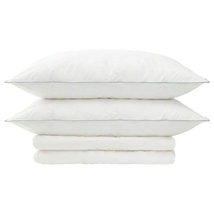 Dyne- og puddesæt 3 stk. 155x220 cm Sommer 200 GSM Uld Hvid