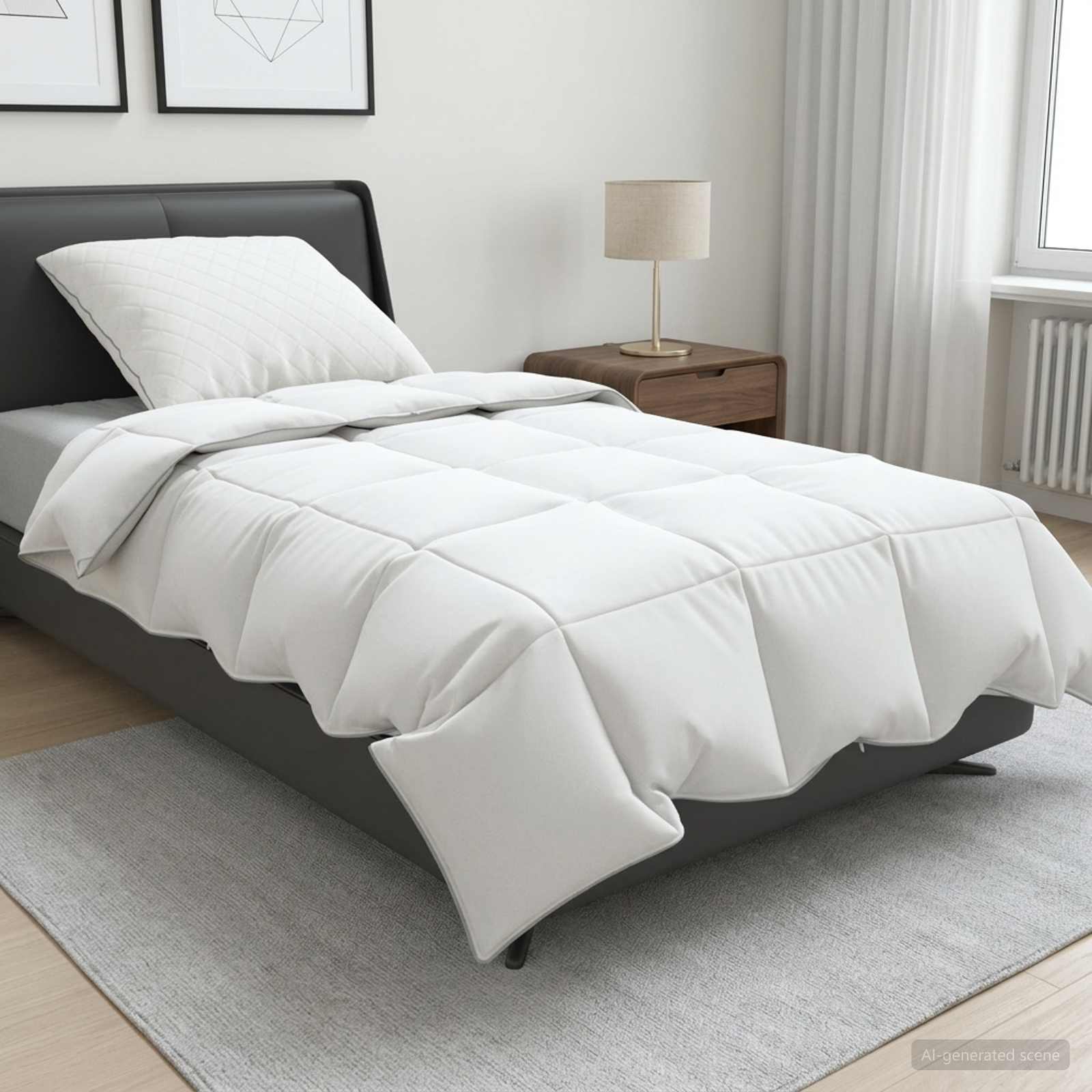 90% gsedun dyne st FULDA 2 stk. 155 x 200 cm Sommer 100 GSM