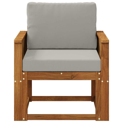 Udendørs Mellem Sofa Massivt Akacietræ Naturfarvet