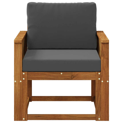 Udendørs Mellem Sofa Massivt Akacietræ Naturfarvet