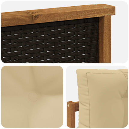 Udendørs Mellem Sofa Naturfarvet
