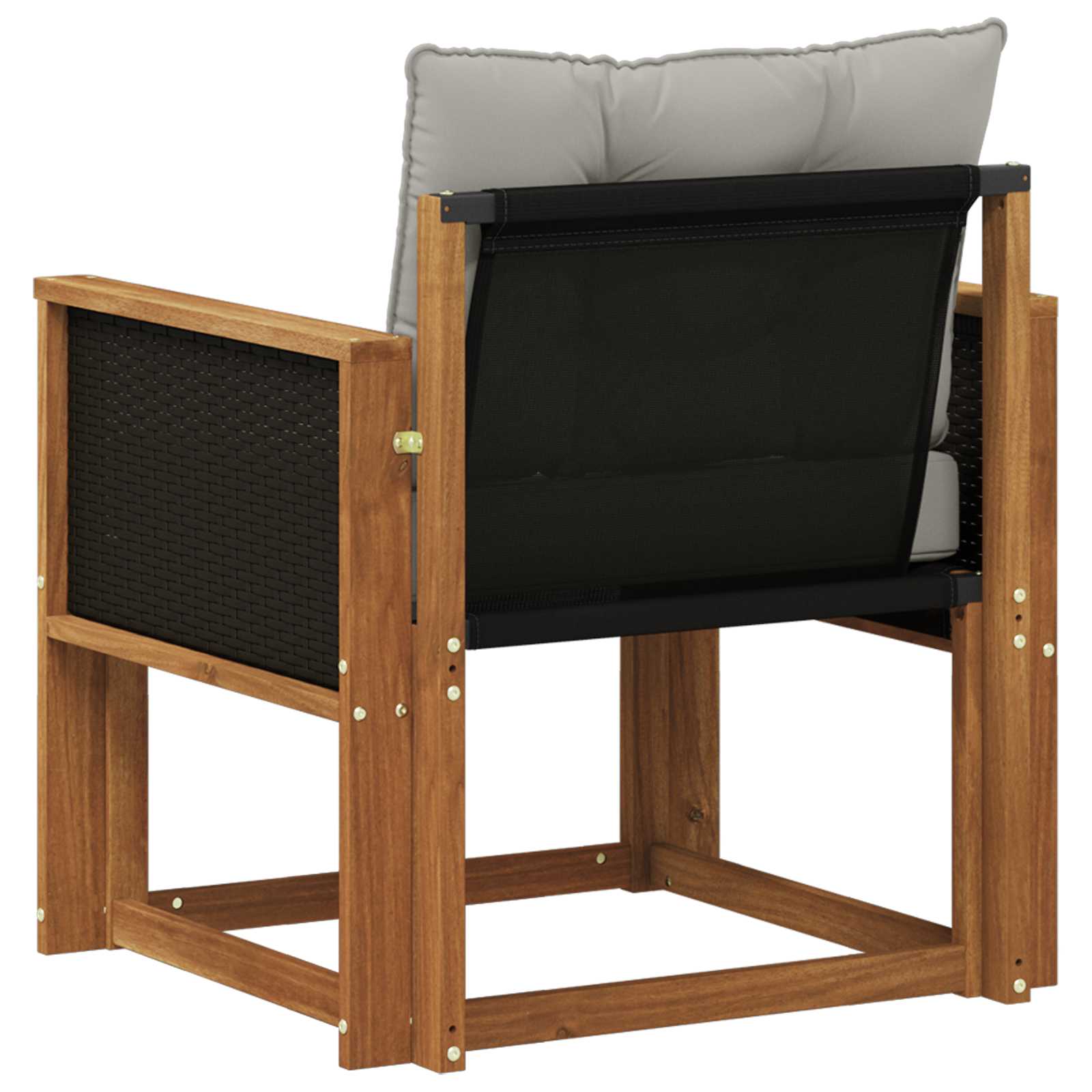 Udendørs Mellem Sofa Massivt Akacietræ Naturfarvet