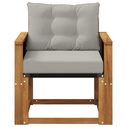 Udendørs Mellem Sofa Massivt Akacietræ Naturfarvet