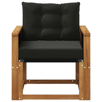 Udendørs Mellem Sofa Massivt Akacietræ Naturfarvet