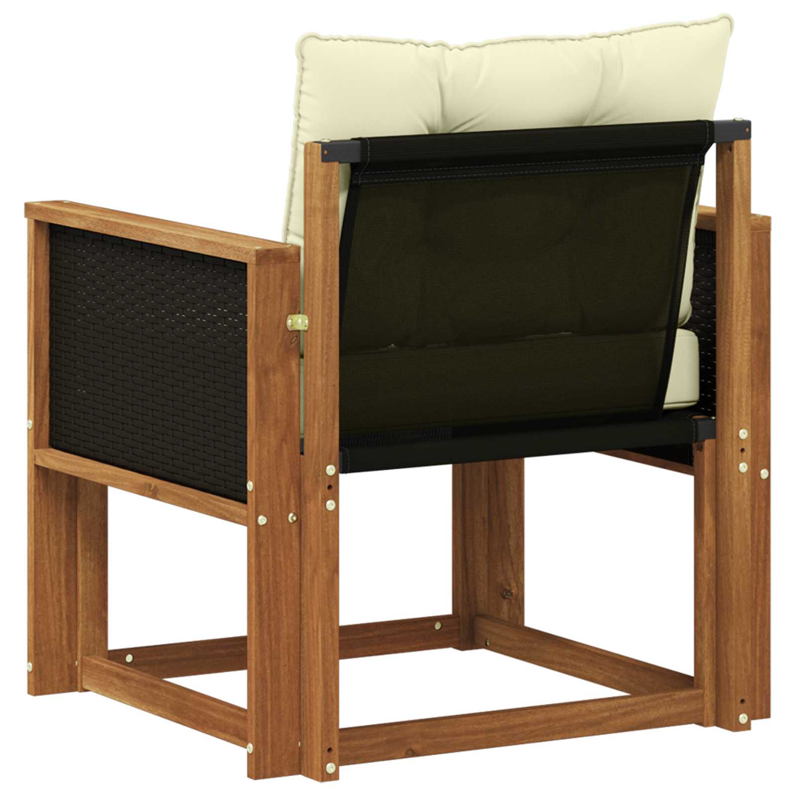 Udendørs Mellem Sofa Massivt Akacietræ Naturfarvet