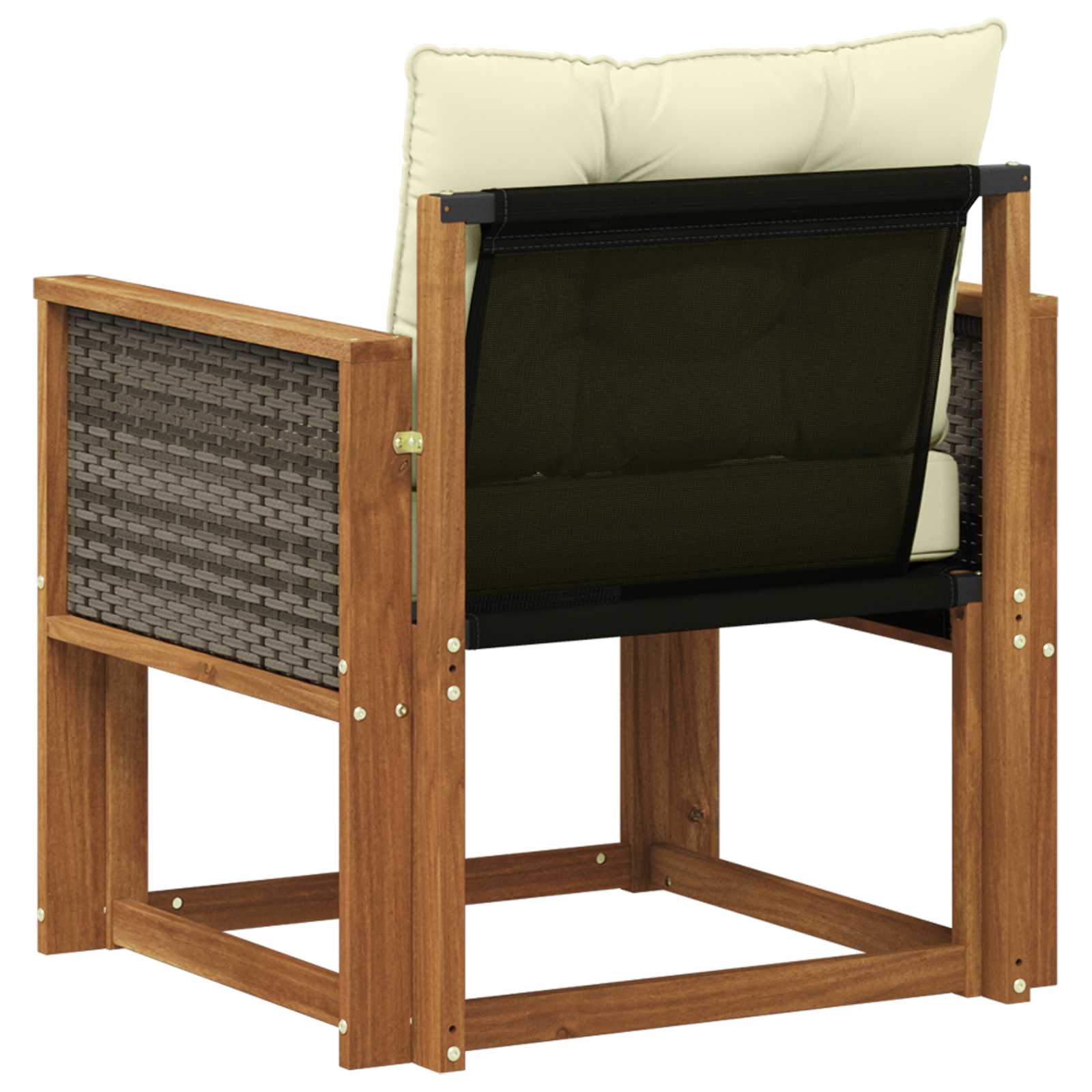 Udendørs Mellem Sofa Massivt Akacietræ Naturfarvet