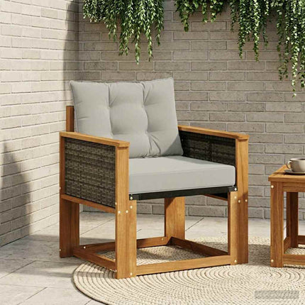 Udendørs sofa Massivt Akacietræ Naturfarvet
