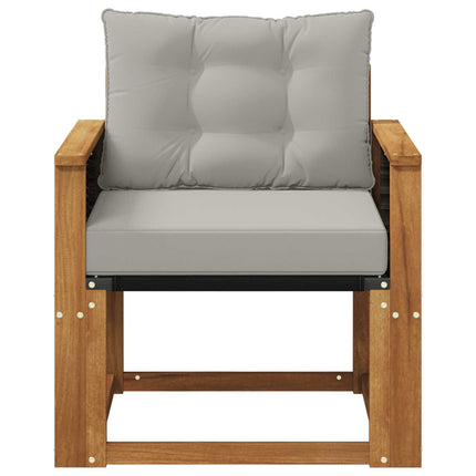 Udendørs sofa Massivt Akacietræ Naturfarvet