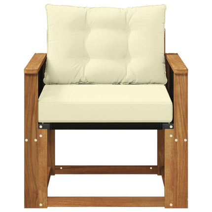 Udendørs Mellem Sofa Massivt Akacietræ Naturfarvet