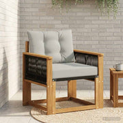 Udendørs Mellem Sofa Massivt Akacietræ Naturfarvet