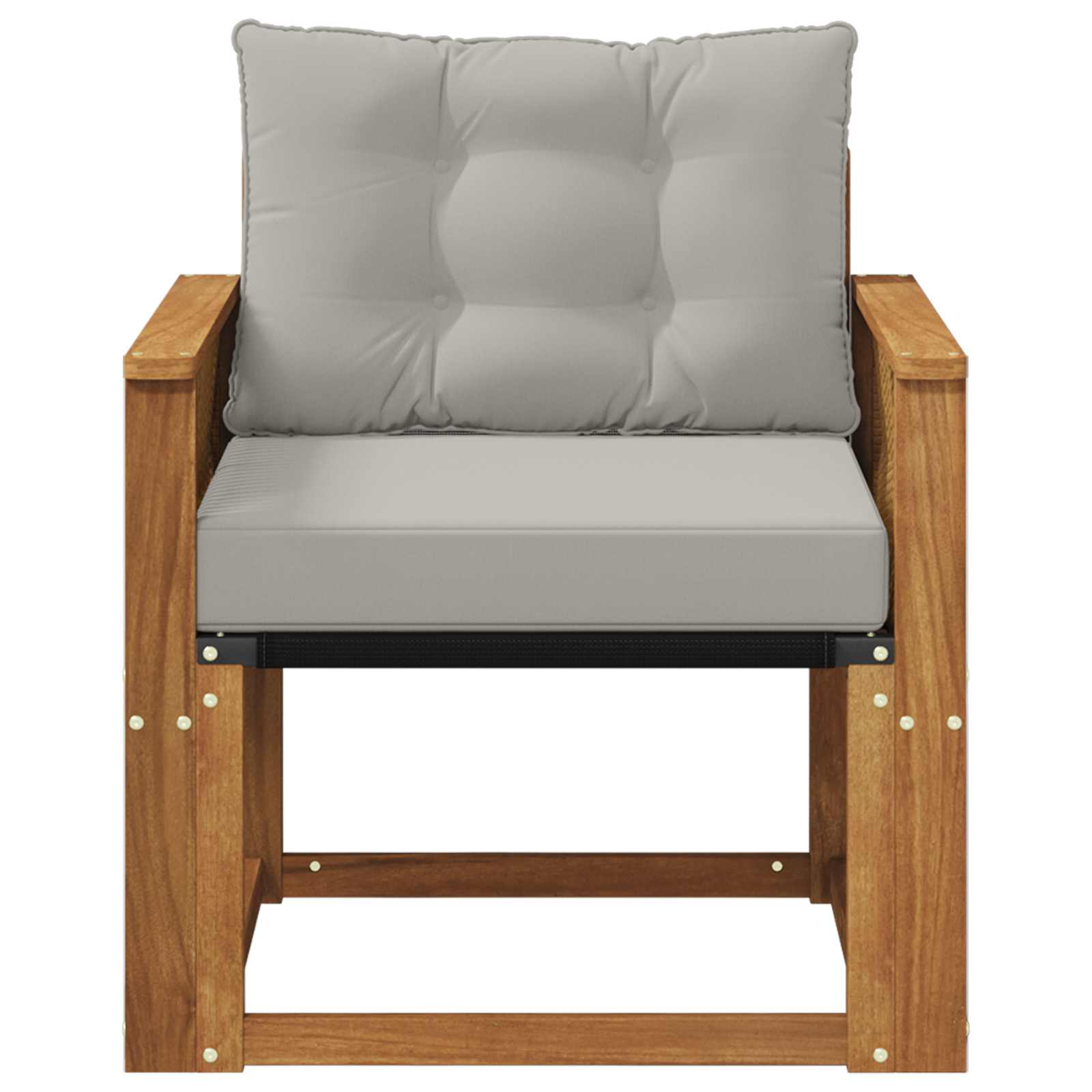 Udendørs sofa Massivt Akacietræ Naturfarvet