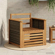 Udendørs Mellem Sofa Naturfarvet